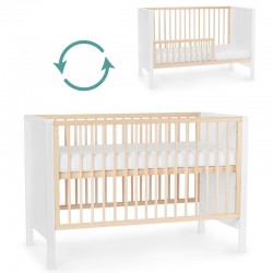 Cuna de Madera Blanca Nico 120 x 60 - kinderkraft - Pichintun